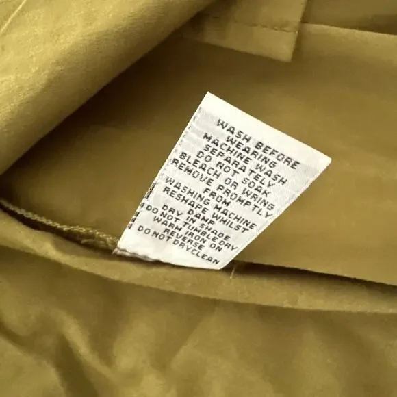 Foil Dress Womens 8 Green Maxi 1/2 Zip Lagenlook Minimalist Bohemian - Picture 7 of 11